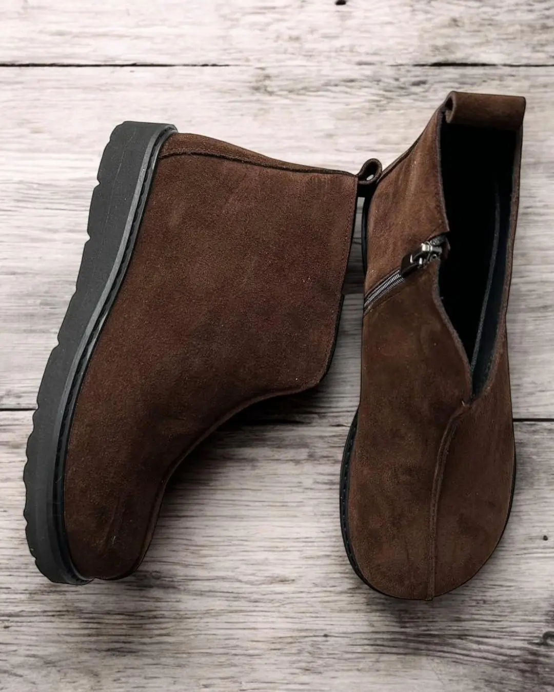 Fur Lined Winter Leather Boots For Women Orthopedic